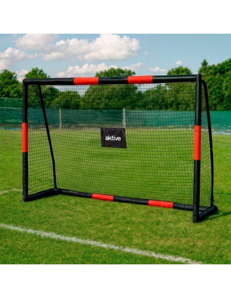 Baliza de futebol 180x60x120 cm com proteção e 5 pinos