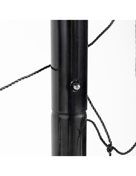 Baliza de futebol 240x85x160 cm com proteção e 7 pinos