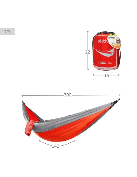 Rede de camping de suspensão ultra-leve com acessórios de montagem