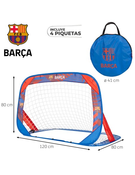 Baliza pop-up 4 em 1 do Barça com 4 pinos
