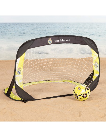 Real Madrid Conjunto 2 balizas de futebol pop-up 120x80x80 cm