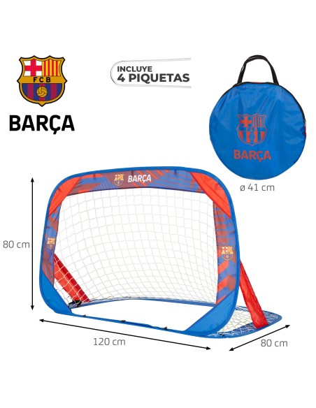 Conjunto de 2 gols do Barça 120x80x80 cm com 4 pinos
