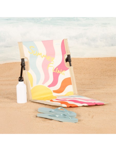 Tapete de praia dobrável e reclinável Summer Fling 40x40x40 cm