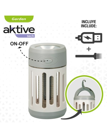 Lâmpada UV para anti-mosquitos com lanterna LED