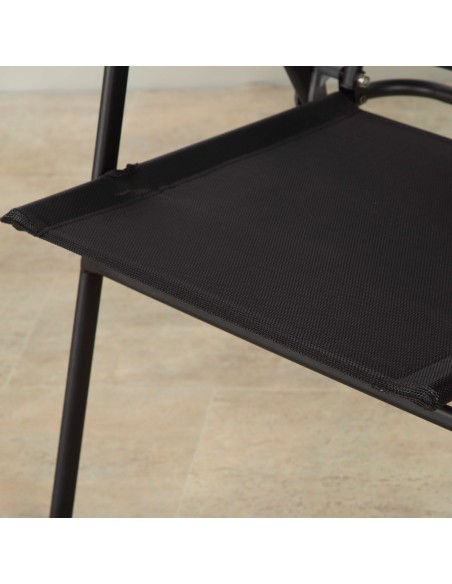 Conjunto de mesa e 2 cadeiras de jardim dobráveis