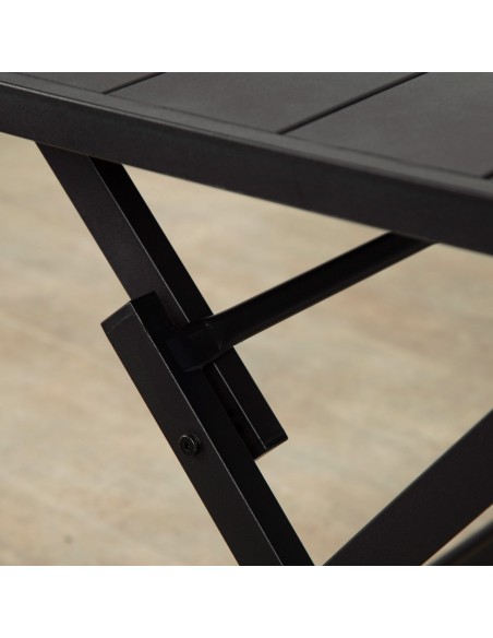 Conjunto de mesa e 2 cadeiras de jardim dobráveis