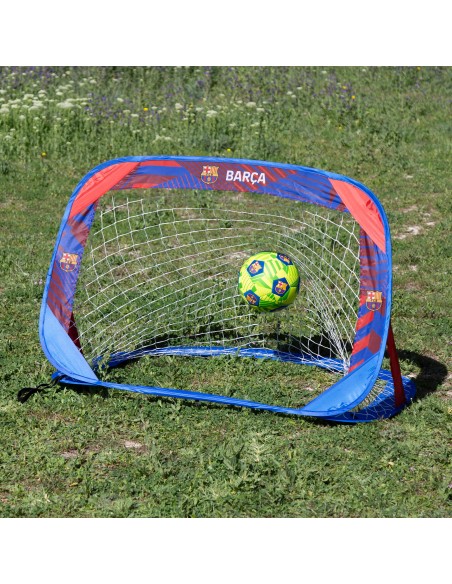 Pack FC Barcelona 2 balizas e bola futebol