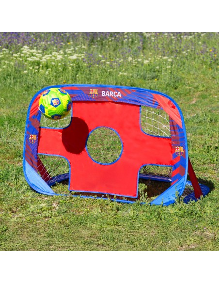 Pack baliza pop-up 4 em 1 do FC Barcelona e bola futebol