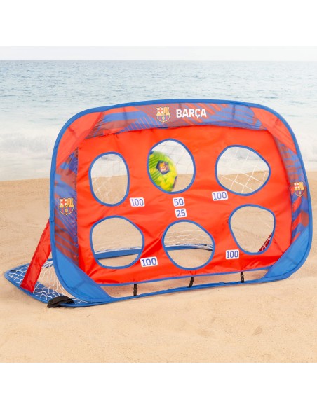 Pack baliza pop-up 4 em 1 do FC Barcelona e bola futebol