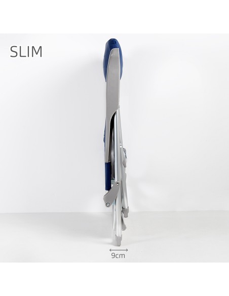 Pack 2 cadeiras azul marinho com mesa + guarda-sol 220 cm