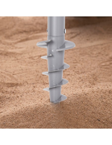 Pack 2 espreguiçadeiras riscas + guarda-sol twister 220 cm | Aktive