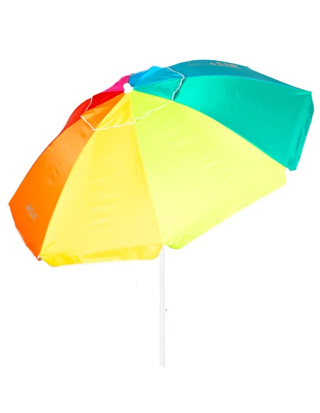 Pack 2 espreguiçadeiras turquesa + guarda-sol 220 cm | Aktive