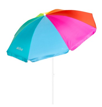 Pack 2 cadeiras turquesa com bolso + guarda-sol 180 cm |... 2