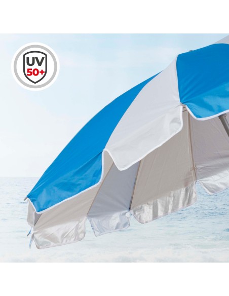 Pack 2 cadeiras mochila XXL + guarda-sol 220 cm