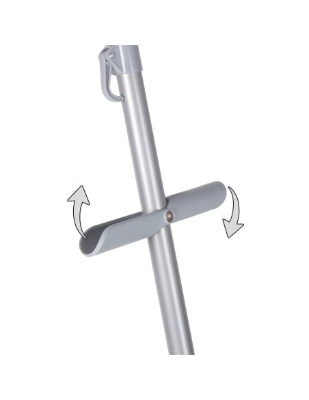 Pack 2 cadeiras riscas + guarda-sol twister 200 cm azul