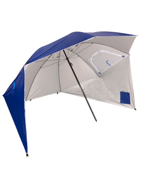 Pack 2 cadeiras mochila + guarda-sol 240 cm com pára-ventos | Aktive