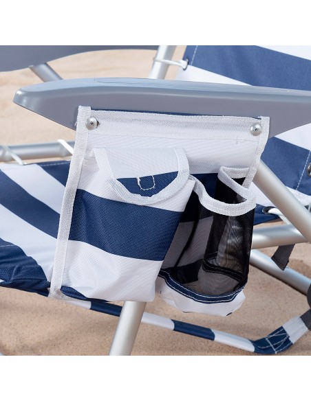 Pack 2 cadeiras mochila + guarda-sol 240 cm com pára-ventos | Aktive