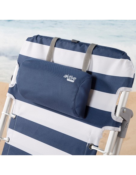 Pack 2 cadeiras mochila + guarda-sol 240 cm com pára-ventos | Aktive