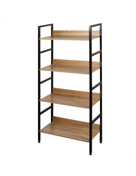 Max Home Prateleira de madeira 4 prateleiras 60x28x126 cm