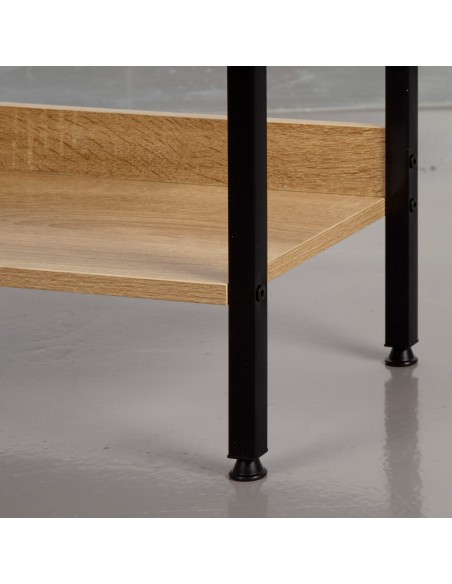 Max Home Prateleira de madeira 4 prateleiras 60x28x126 cm