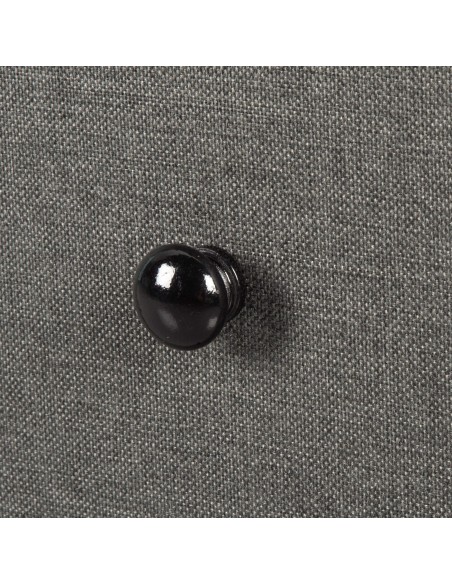 Max Home Cómoda efeito mármore preto 9 gavetas em tecido 100x30x100 cm