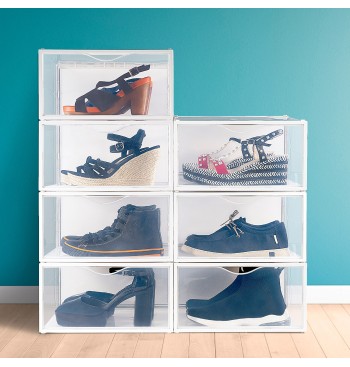 Max Home Pacote com 6 caixas de sapatos transparentes,... 2