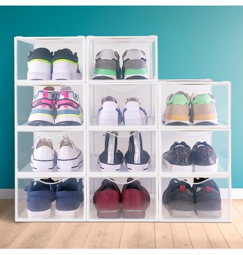 Max Home Pack 12 caixas de sapatos transparentes,... 2