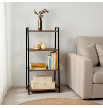Max Home Estantes fixas de madeira em escada 4... 2
