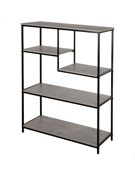 Estante metálica fixa assimétrica Max Home 5 prateleiras 75x30x100 cm
