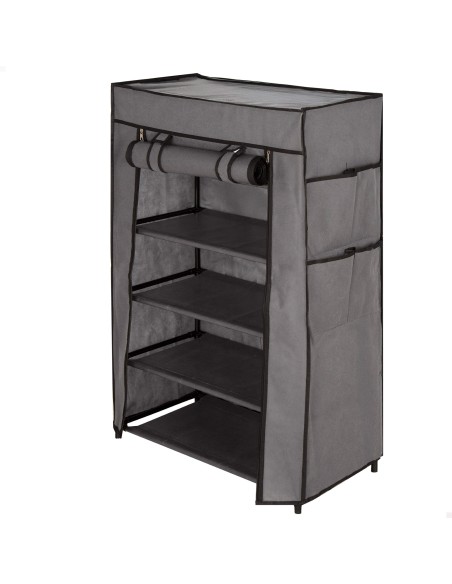Sapateira de tecido Max Home com 5 prateleiras, 60x30x90 cm, com bolsos laterais