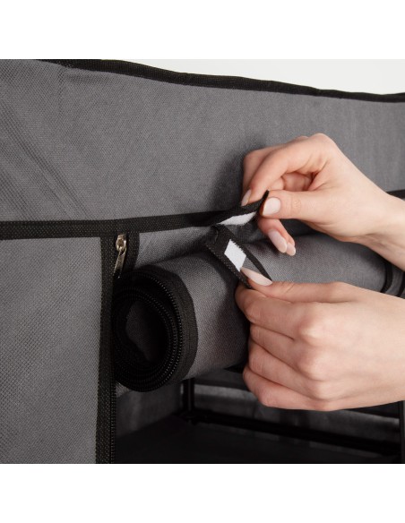 Sapateira de tecido Max Home com 5 prateleiras, 60x30x90 cm, com bolsos laterais