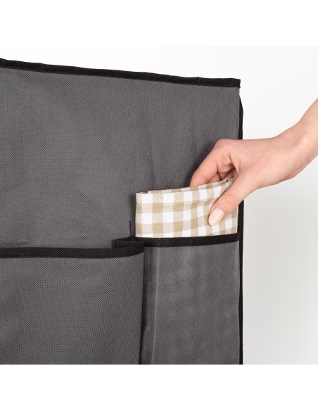 Sapateira de tecido Max Home com 5 prateleiras, 60x30x90 cm, com bolsos laterais