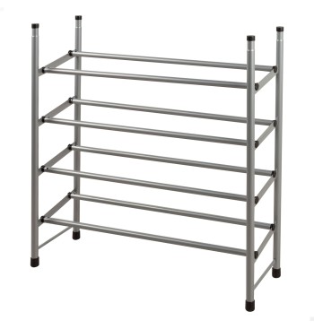 Sapateira de metal Max Home de 4 níveis 62-112x22x67 cm...