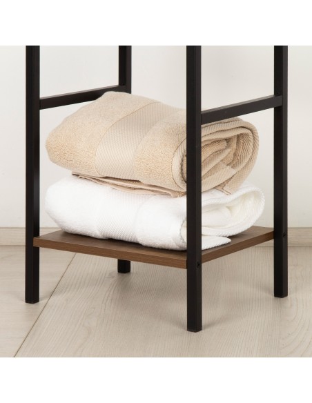 Max Home Estantes fixas de madeira reforçadas 5 prateleiras 30x24x144 cm