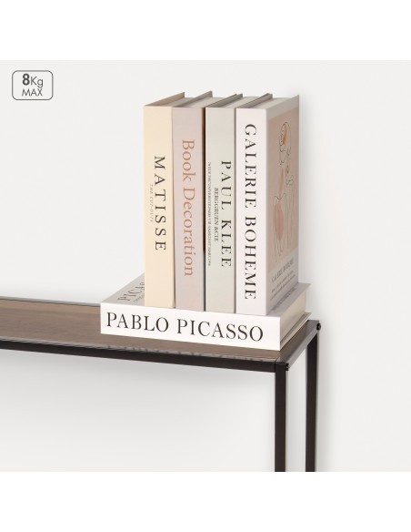 Max Home Mesa de radiador em metal e madeira 105x20x82 cm