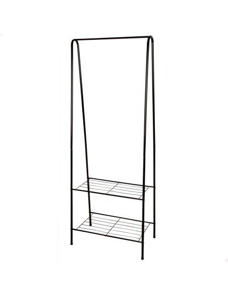 Max Home Cabideiro Fixo 60x35x151 cm com Duas Prateleiras de Arame
