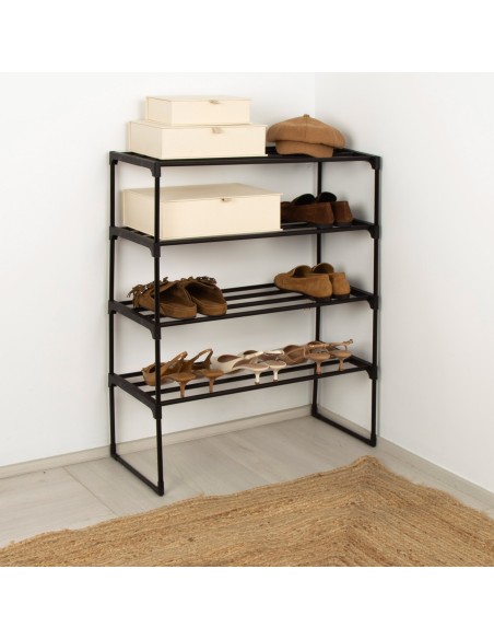 Max Home Sapateira de plástico  4 níveis 68x30x85 cm