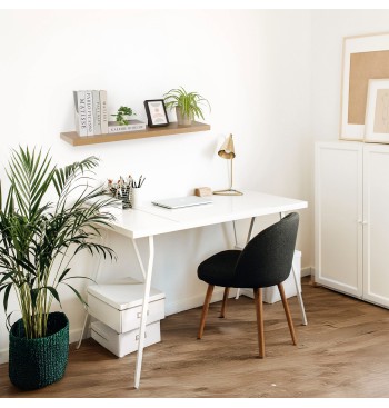 Max Home Prateleira de parede em madeira 100x23x4 cm 2