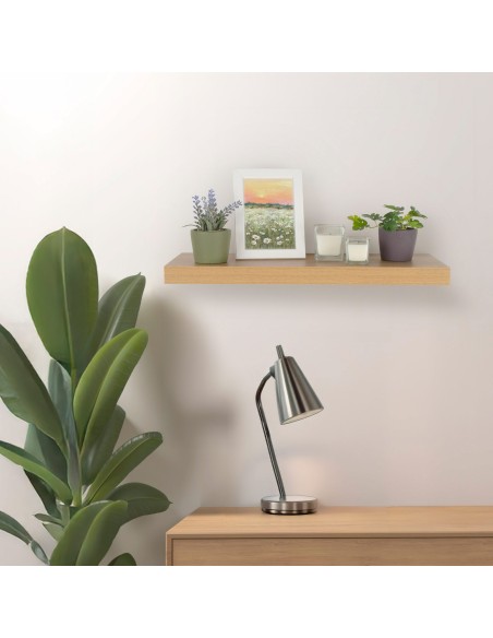 Max Home Prateleira de parede em madeira 60x23x4 cm