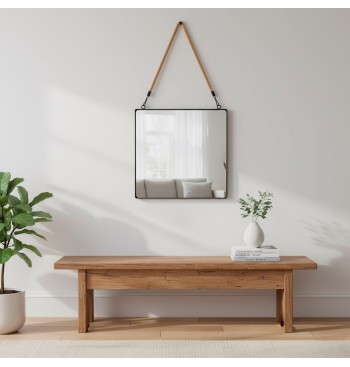 Max Home Espelho de parede quadrado 40x40 cm com moldura... 2