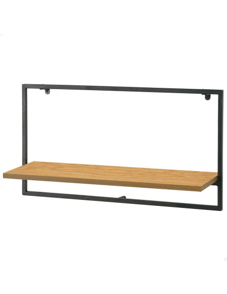Max Home Estante de parede em madeira 1 prateleira 65x20x35 cm