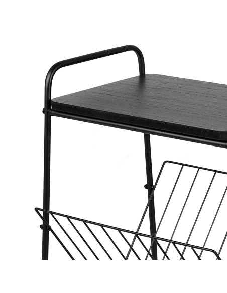 Max Home Mesa de apoio com porta-revistas 36x29x46 cm