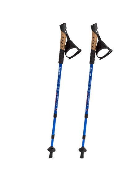Conjunto de bastões de caminhada extensíveis de 67 a 135 cm