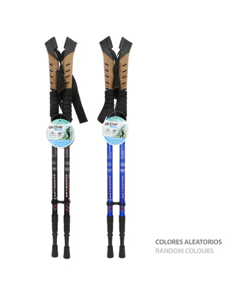 Conjunto de bastões de caminhada extensíveis de 67 a 135 cm
