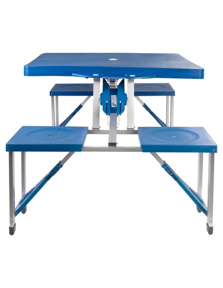 Mesa dobrável com 4 bancos