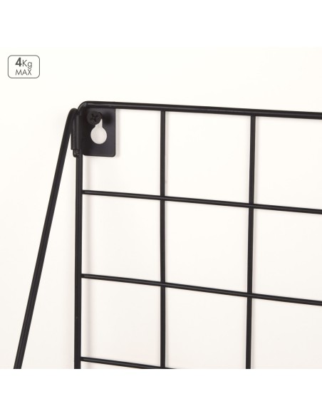 Max Home Prateleira de parede em madeira 2 prateleiras 40x11x41 cm