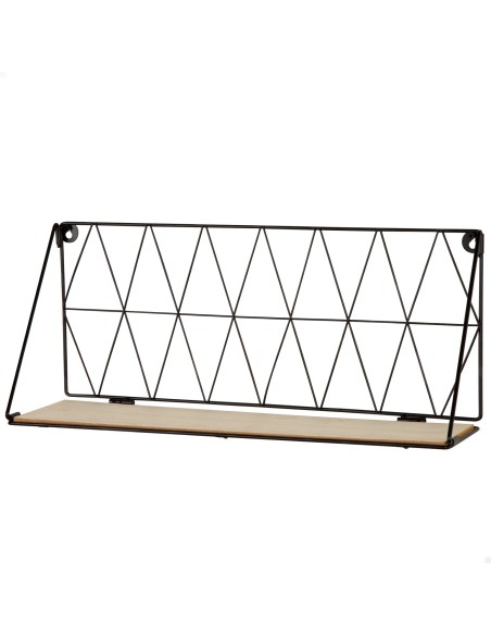 Max Home Estantes de parede em madeira 1 prateleira 48x20x13 cm