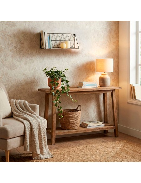 Max Home Estantes de parede em madeira 1 prateleira 48x20x13 cm