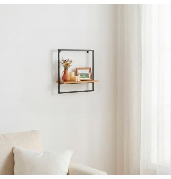 Max Home Prateleiras de parede em madeira 35x12x35 cm 2