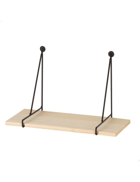 Max Home Prateleira de parede suspensa em madeira 30x14,5x20 cm